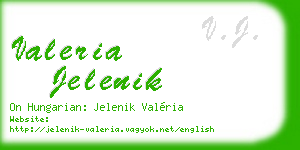 valeria jelenik business card
